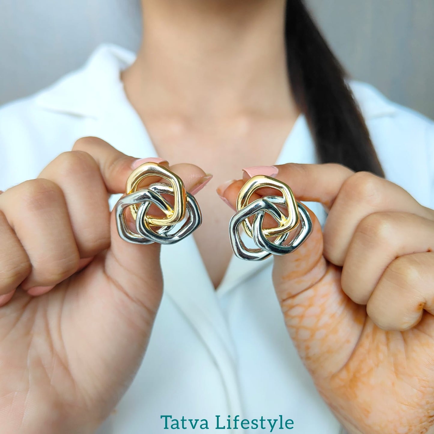STATEMENT DUAL TONE STUD