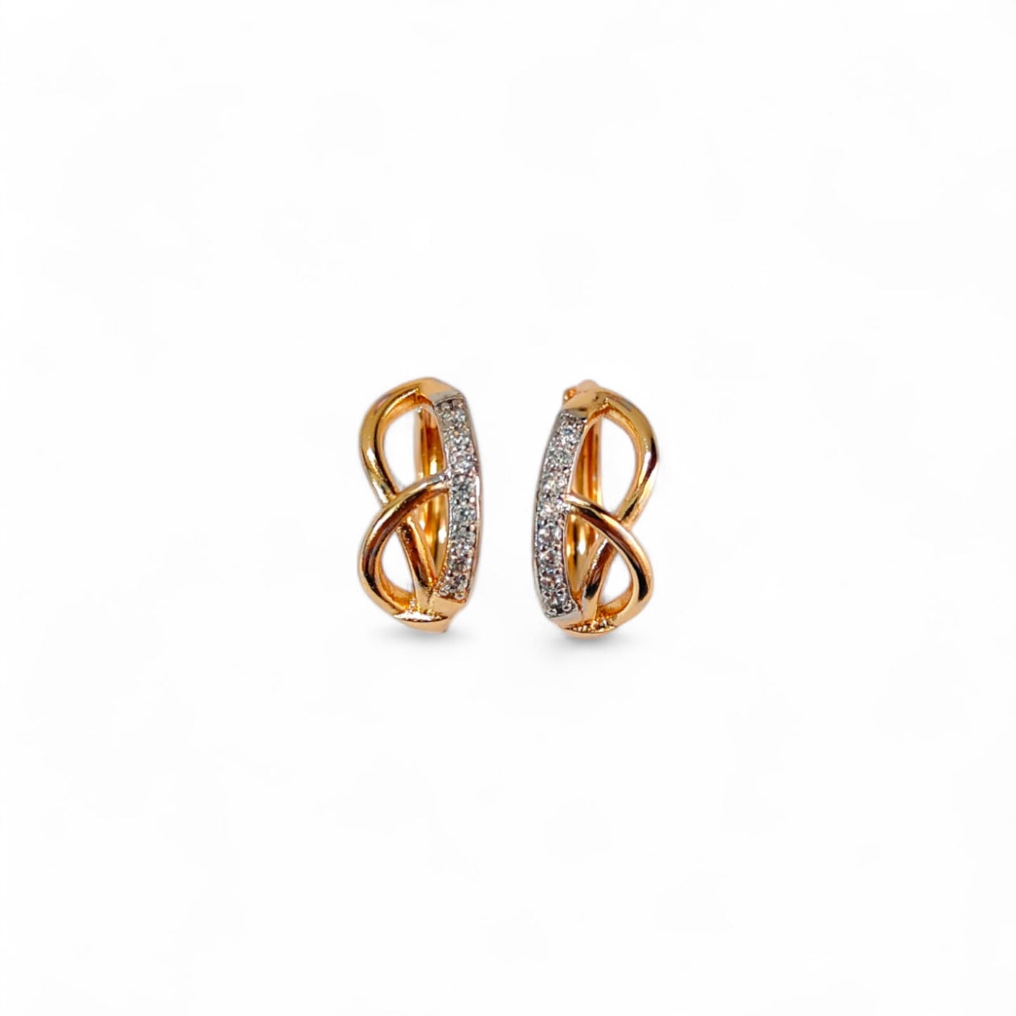TWISTED ROSEGOLD HOOPS