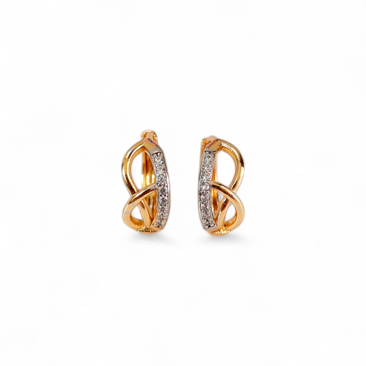 TWISTED ROSEGOLD HOOPS