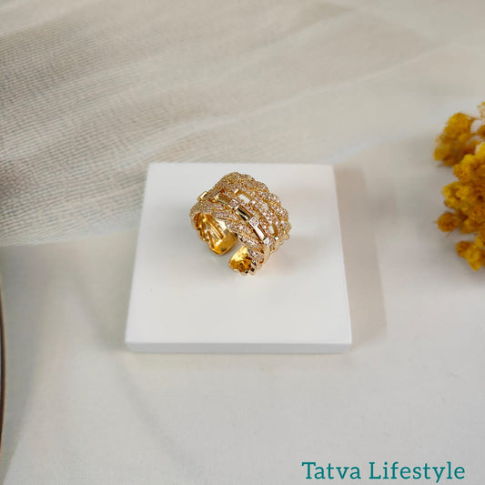 BROAD DIAMOND RING