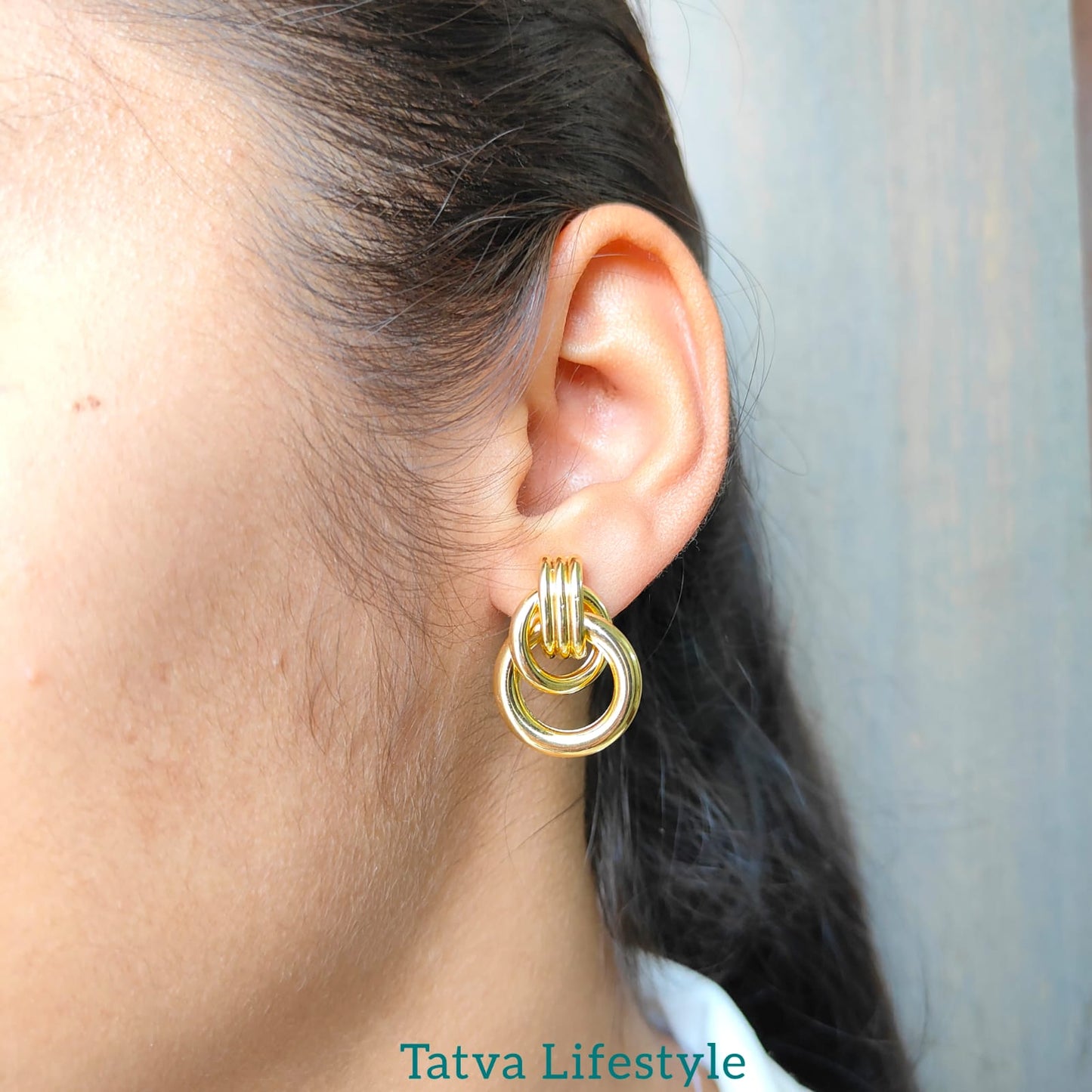SPARK 18K GOLD PLATED STUD