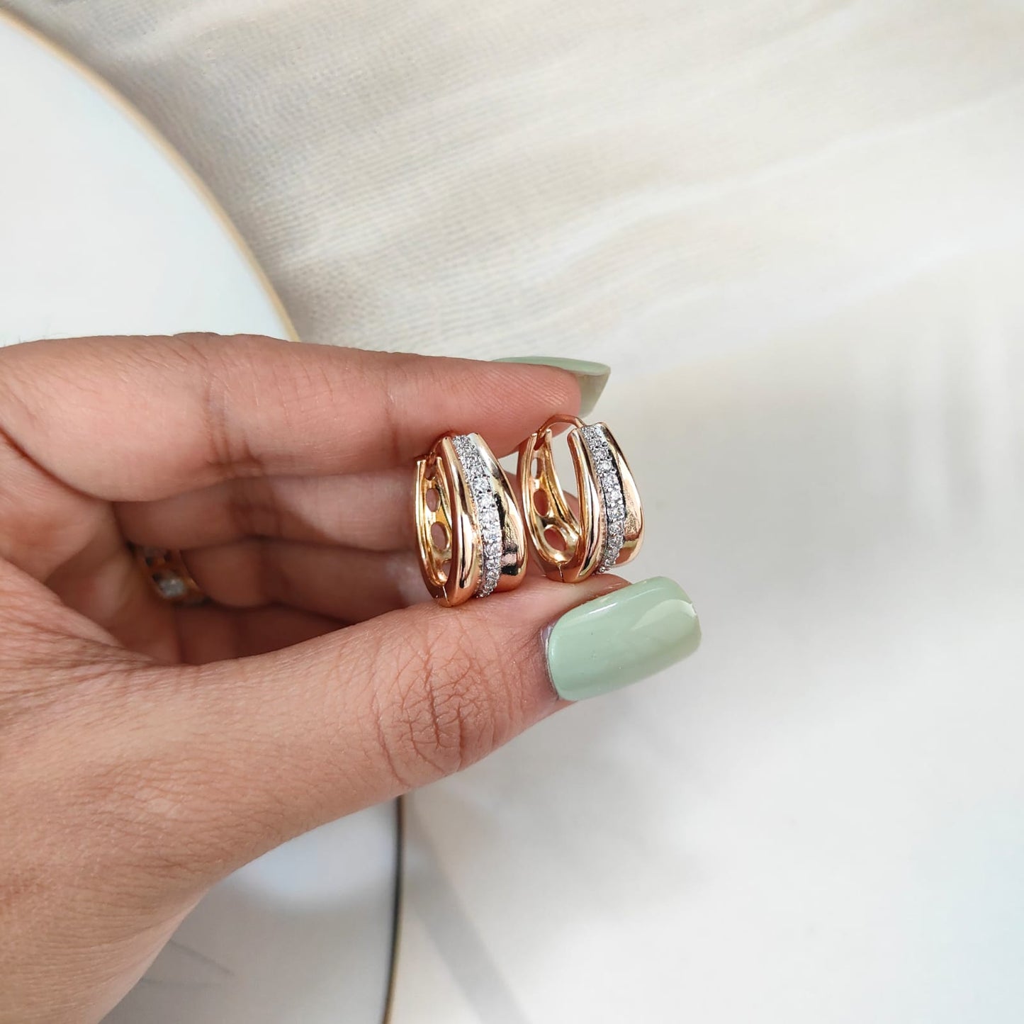 CRYSTAL HOOPS