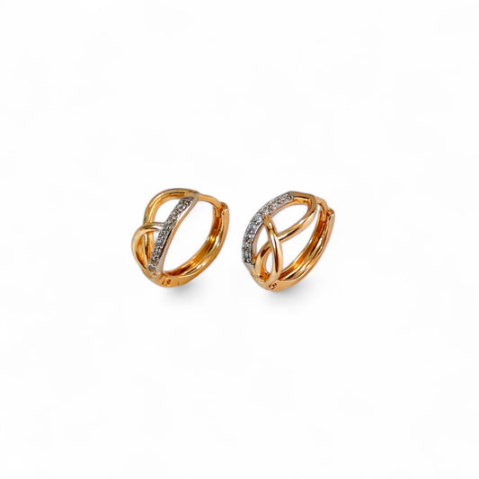 TWISTED ROSEGOLD HOOPS